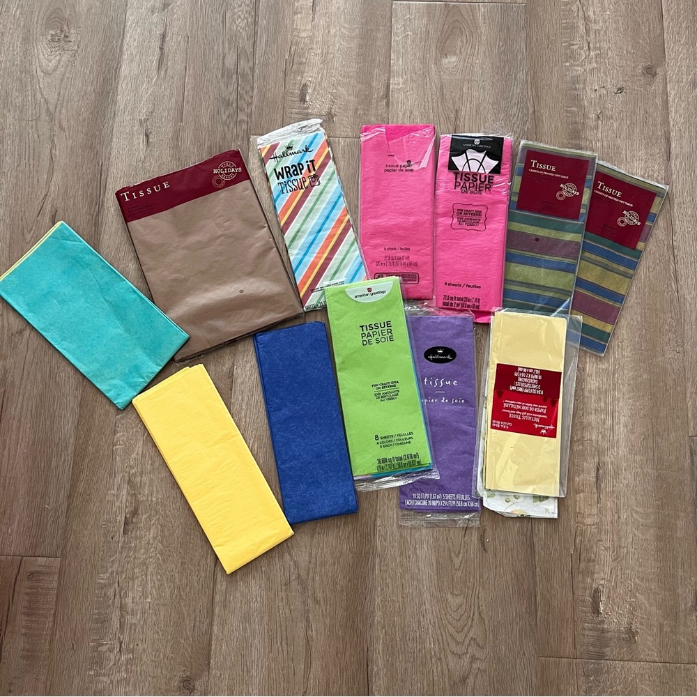 Tissue Paper Sheet Lot of 12‎ Packs As Is